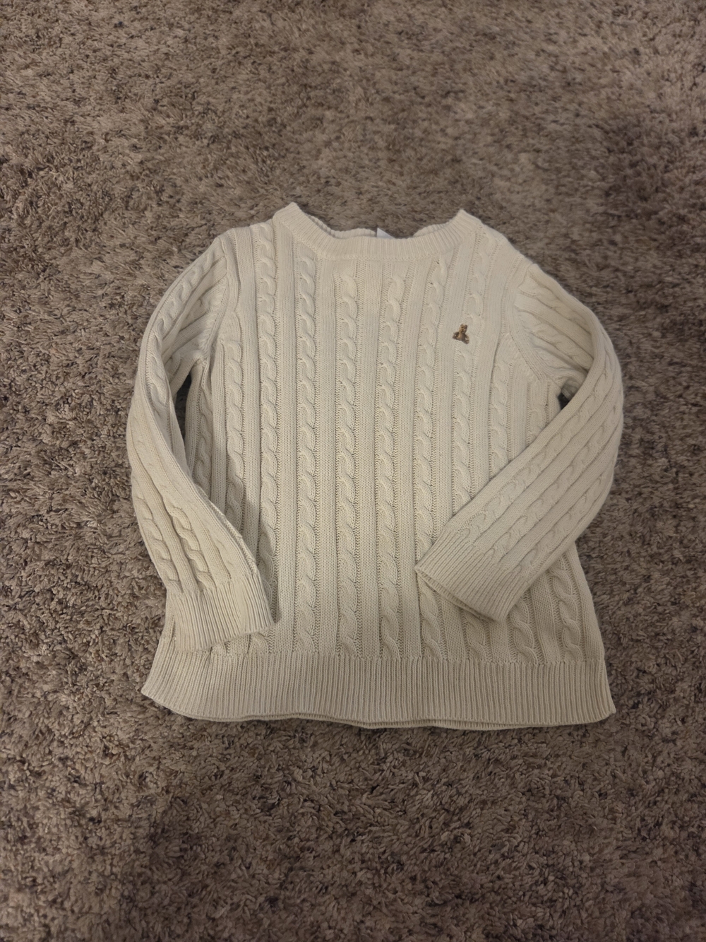 GAP Cream Cable Knit Sweater